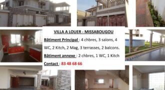 Grande villa 6 chambres avec jardin à louer – Missabougou, Bamako