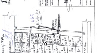 7 terrains de 300 m² en titre foncier à vendre – Kouralé, Kabala, Bamako