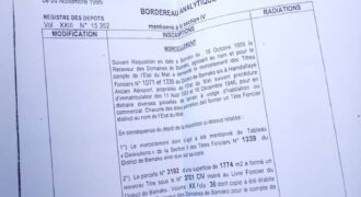 Terrain 1.774 m² en titre foncier à vendre – Hamdallaye ACI 2000