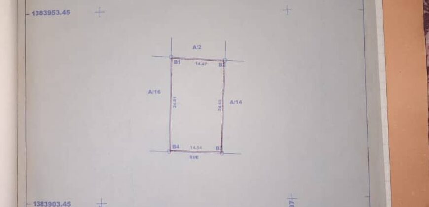 Terrains 300 m² (15/20) à vendre – Kabala terminus
