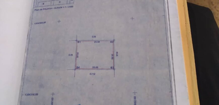 Terrain de 500 m² à vendre – Kabala, Bamako