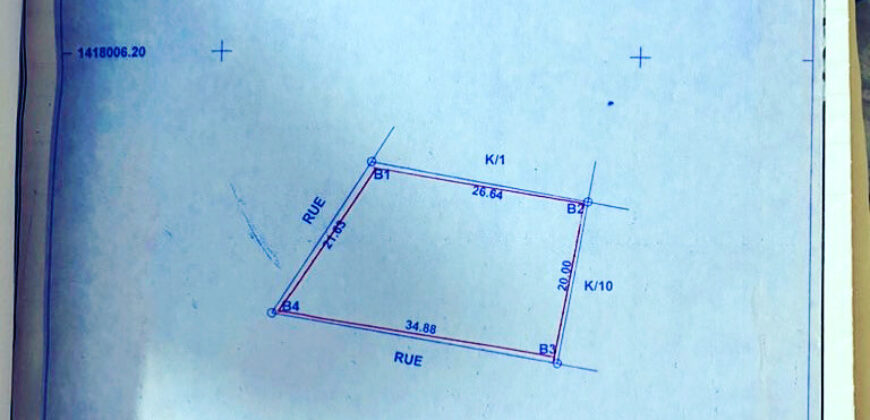 Terrain de 392 m² en titre foncier à vendre – Dialakorobougou, Bamako