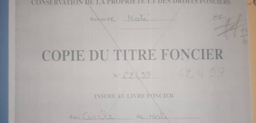 Deux terrains contigus à vendre – Bamako