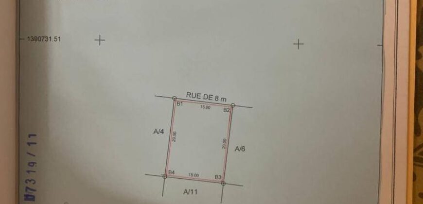 Terrain viabilisé de 300 m² à vendre – Tabacoro, près de la Cité ATTbougou