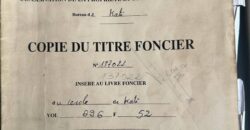 Deux parcelles en titre foncier à vendre – Mountougoula Deux parcelles en titre foncier à vendre – Mountougoula