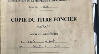 Deux parcelles en titre foncier à vendre – Mountougoula