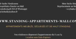 Appartement meublé F4 à louer à l’aci 2000 hamdallaye Appartement meublé F4 à louer à l’aci 2000 hamdallaye