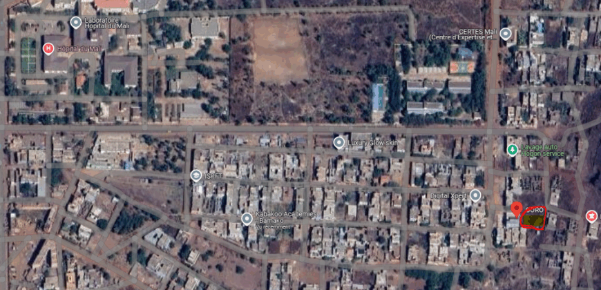 A vendre terrains de 500m2 à Missabougou