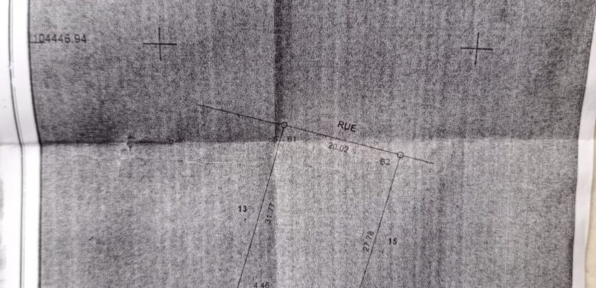 Terrain à vendre à la cité du Niger