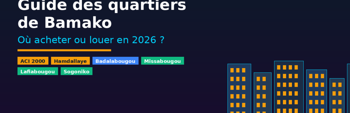 Guide des quartiers de Bamako : où acheter ou louer en 2026 ?