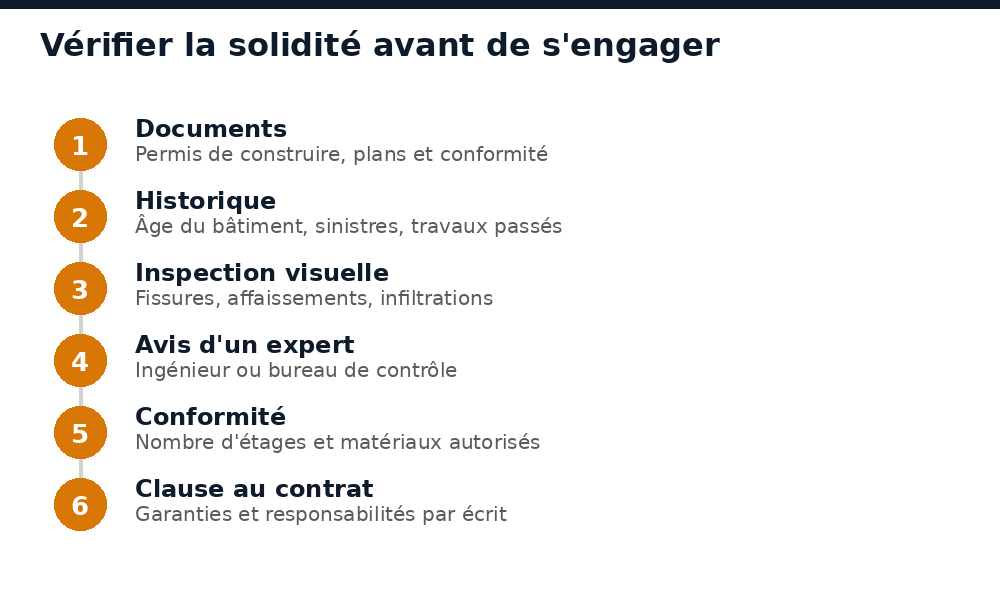 Étapes pour vérifier la solidité d'un immeuble avant d'acheter ou de louer à Bamako