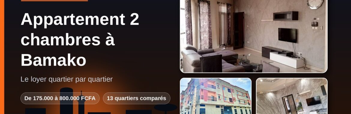 Appartement 2 chambres à Bamako : le loyer quartier par quartier
