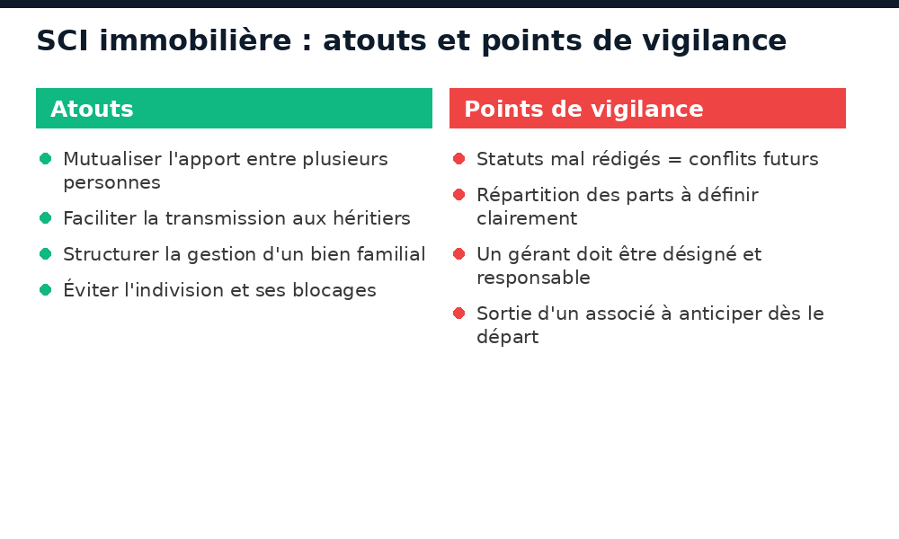 SCI immobilière au Mali : atouts et points de vigilance