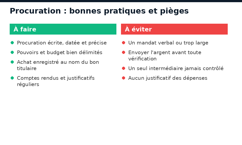 Achat par procuration au Mali : les bonnes pratiques et les pièges à éviter