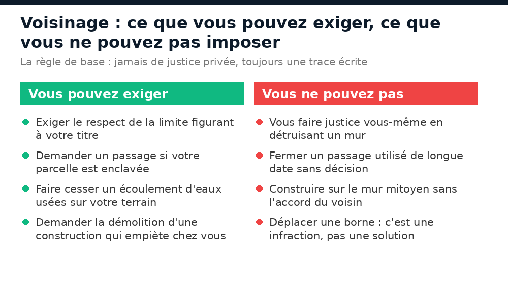 Voisinage au Mali : ce que vous pouvez exiger de votre voisin et ce que la loi ne vous autorise pas à imposer