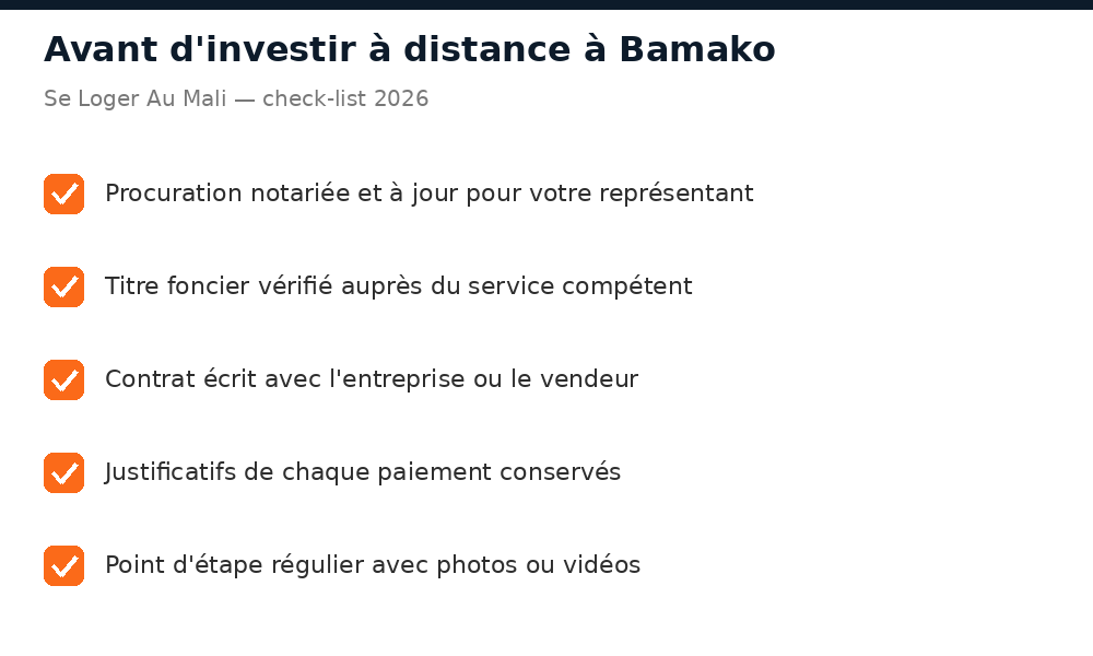 Check-list pour sécuriser un investissement immobilier à distance depuis la diaspora