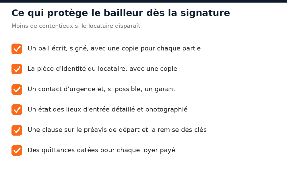 Six précautions à prendre à la signature du bail pour se protéger d'un locataire qui disparaît