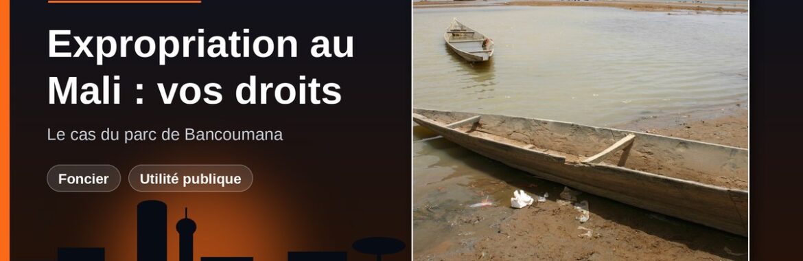 Expropriation pour cause d&rsquo;utilité publique au Mali : étapes, indemnisation et recours (le cas du parc agro-industriel de Bancoumana)
